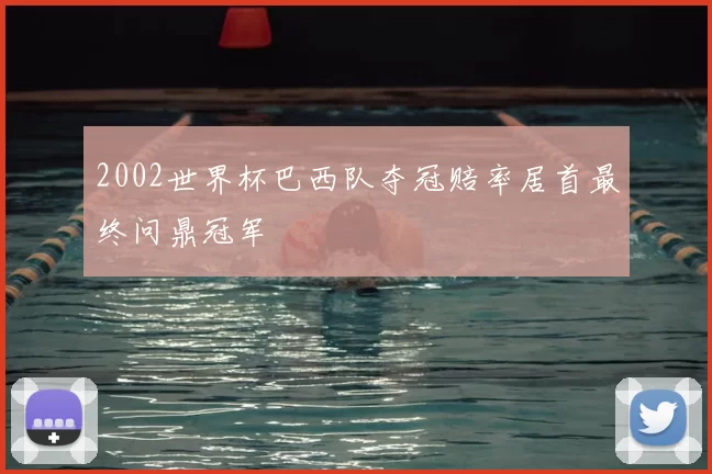 2002世界杯巴西队夺冠赔率居首最终问鼎冠军